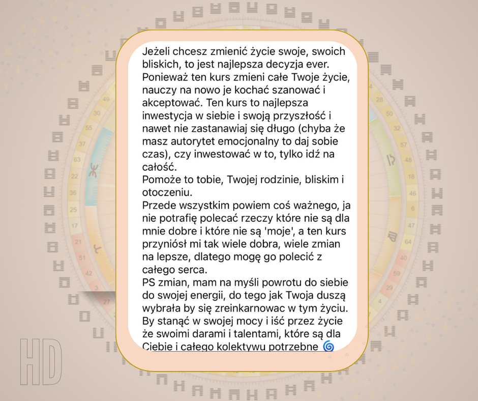 opinia klientki kurs HDC